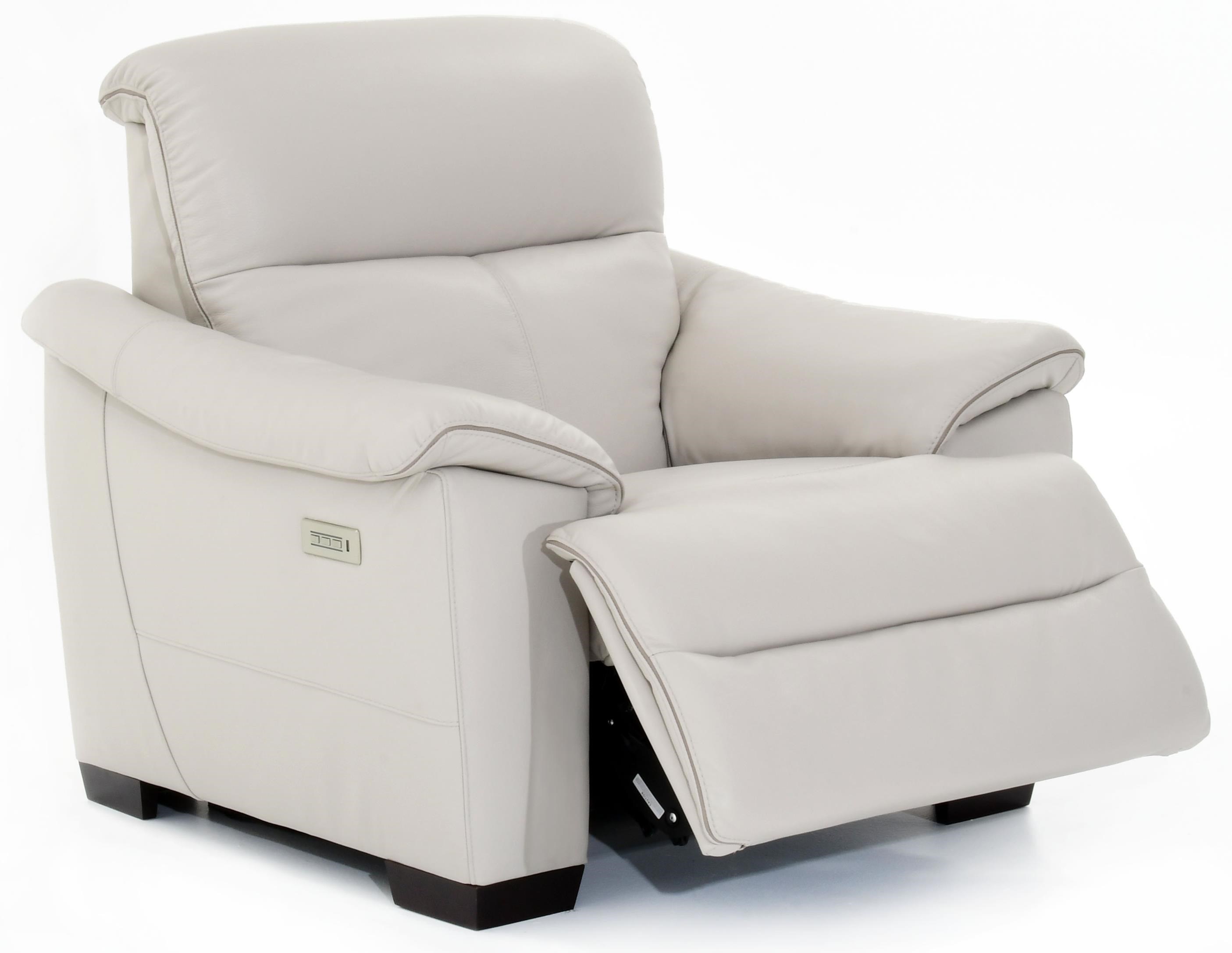 Natuzzi Editions Potenza 114165675 Contemporary Wall Hugger Power Recliner with Power Headrest Baer s Furniture Recliners